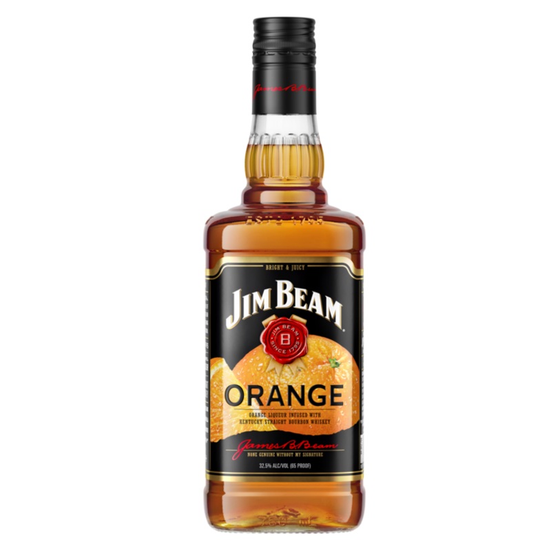 JIM BEAM ORANGE FLAVORED WHISKEY 65 750ML 750ML