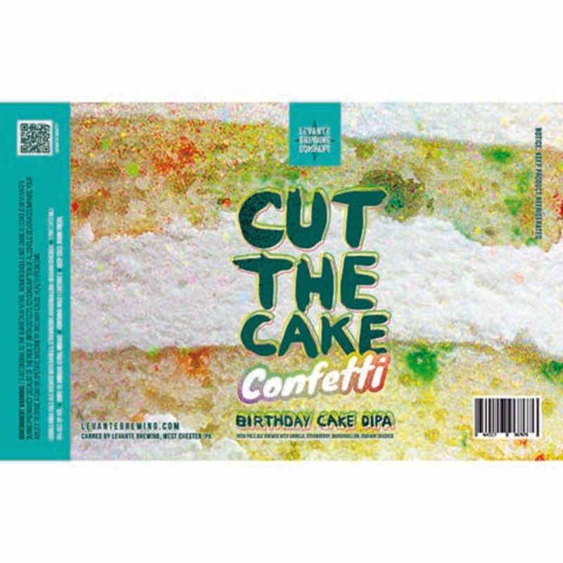 Levante Cut the Cake Confetti Birthday Cake DIPA 16OZ SINGLE CAN