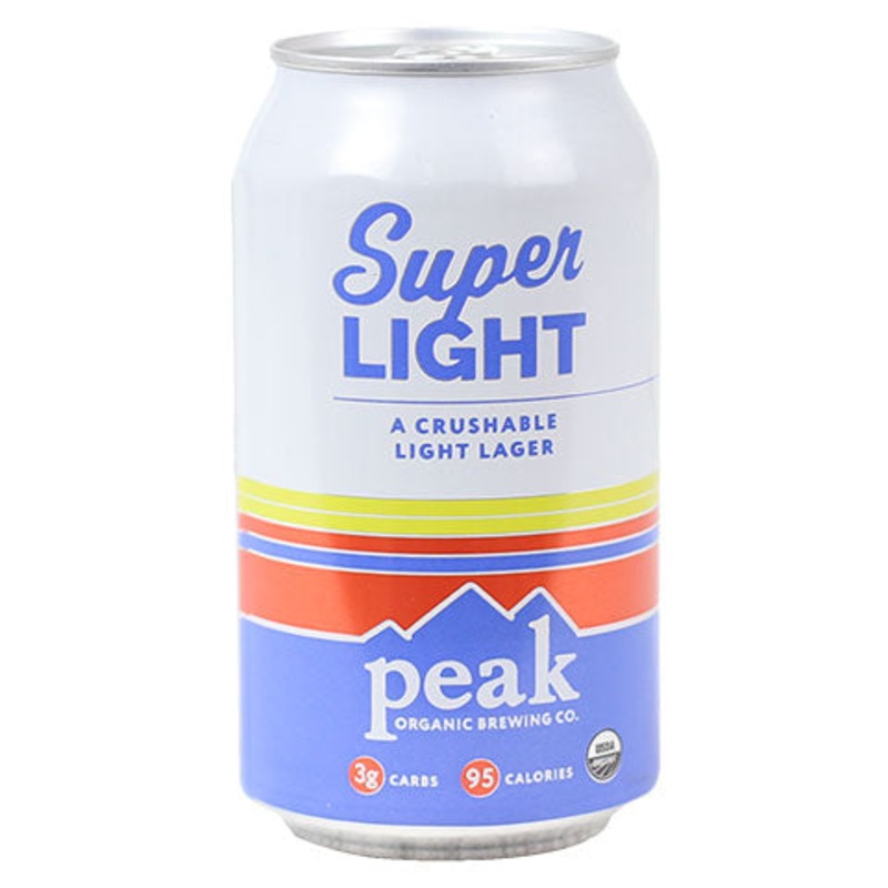 Peak Organic Super Light Lager 12OZ SINGLE CAN