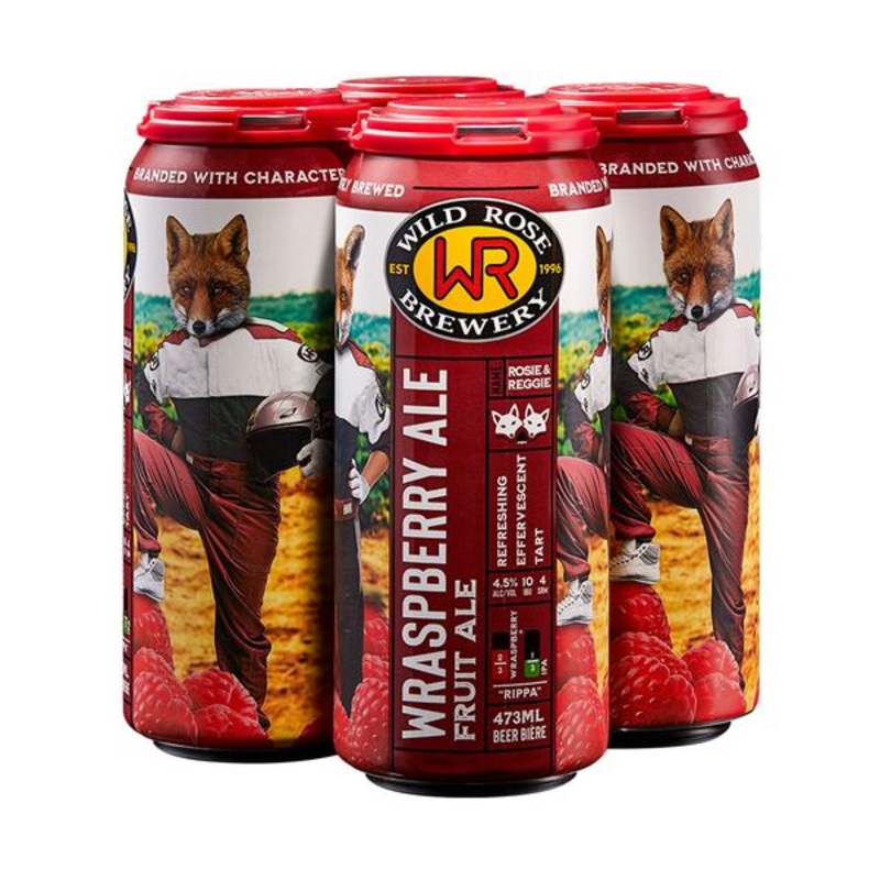 WILD ROSE WRASPBERRY ALE CAN 4