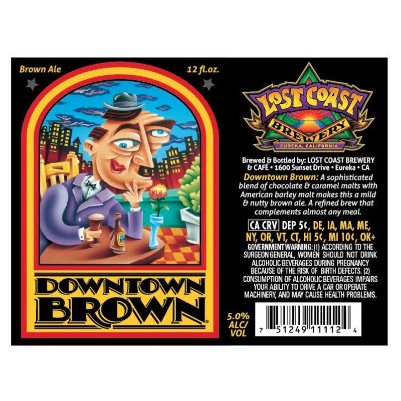 LOST COAST DOWNTOWN BROWN 2/12PK 12 oz (24)