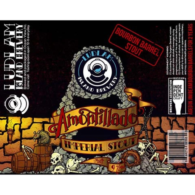Ludlam Amontillado Bourbon Barrel Stout 16OZ SINGLE CAN