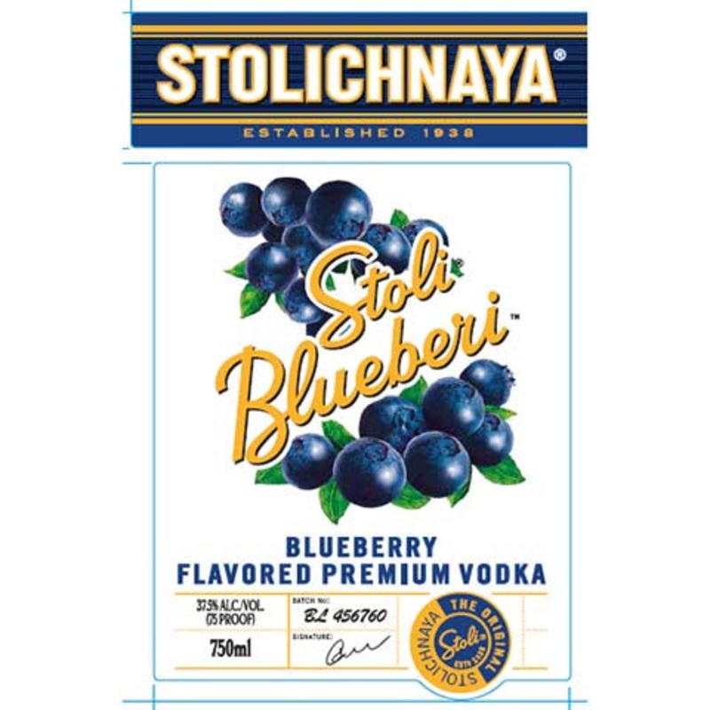 Stolichnaya Blueberi Vodka 750ML BTL