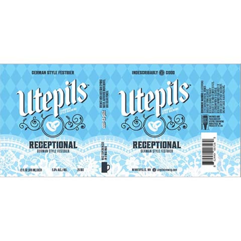 Utepils Receptional German Festbier 12OZ SINGLE CAN