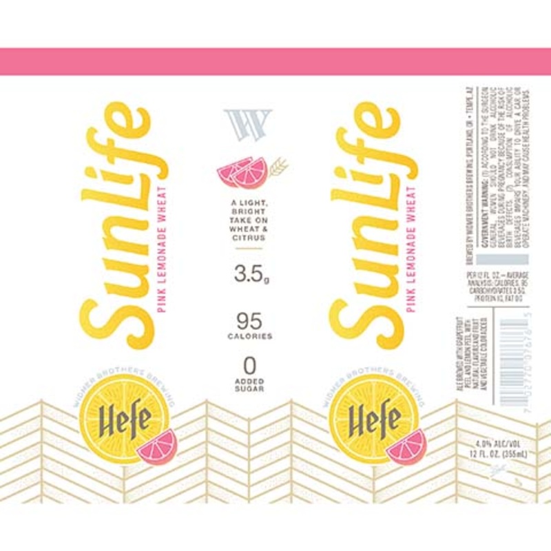 Widmer Brothers SunLife Pink Lemonade Wheat Ale 12OZ SINGLE CAN