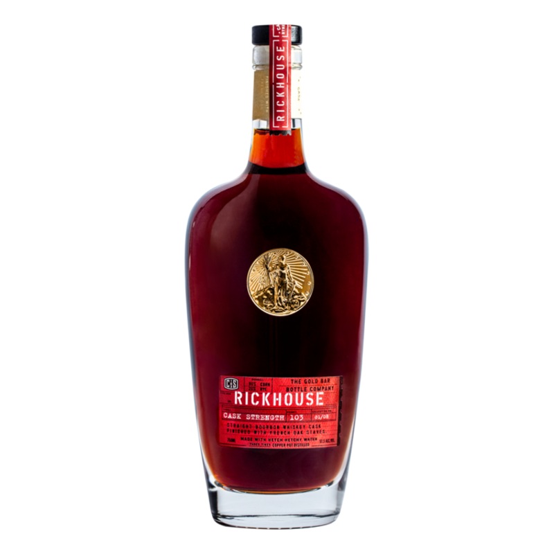 GOLD BAR STRAIGHT BOURBON WHISKEY RICKHOUSE CASK STRENGTH 103 750ML 750ML