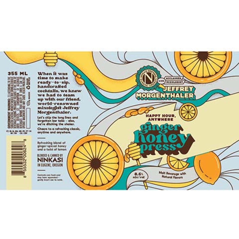 Ninkasi Ginger Honey Press 355ML CAN