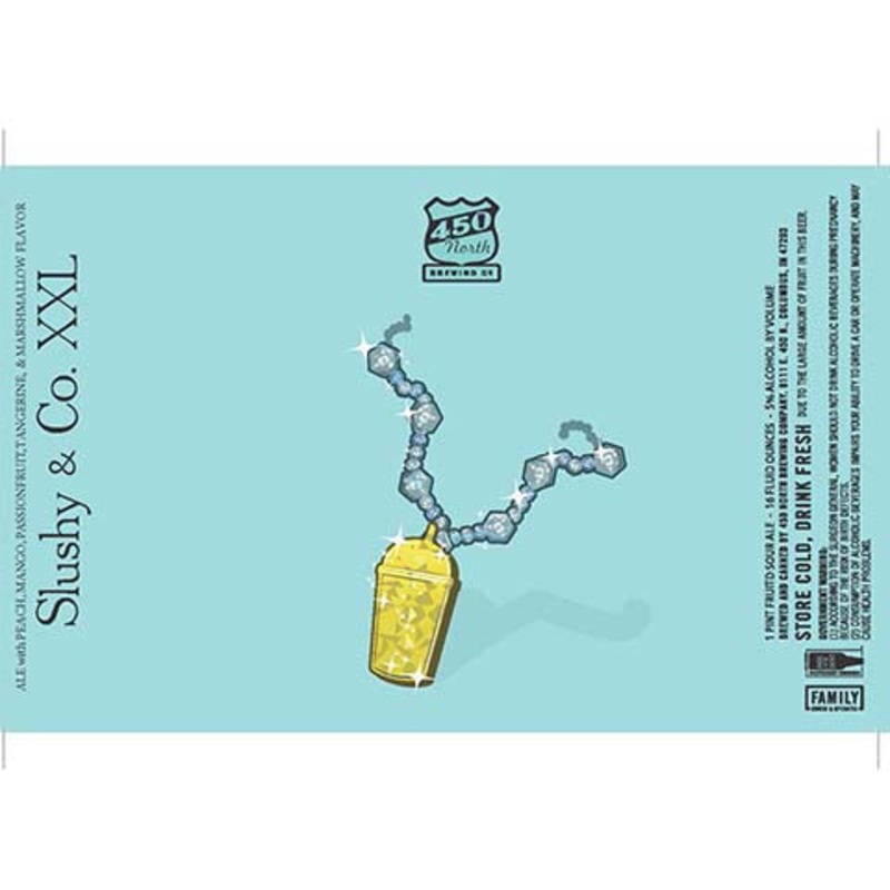 450 North Slushy & Co. XXL Sour Ale 16OZ SINGLE CAN