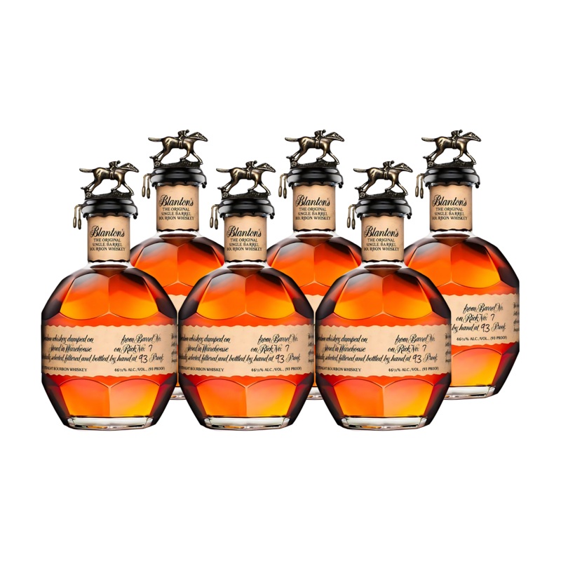 Blanton’s Original Single Barrel Bourbon 750ml 6 Pack