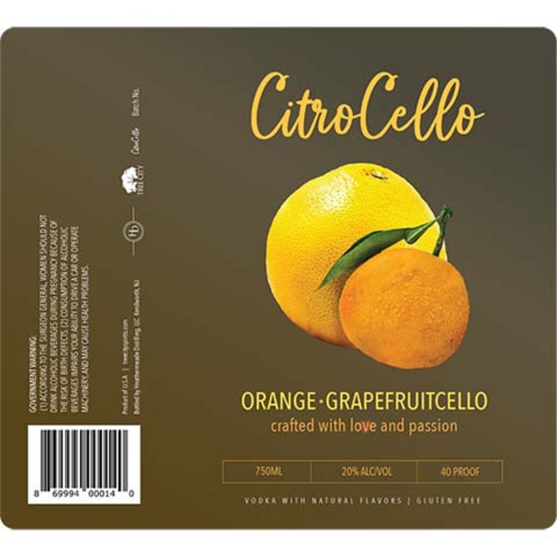 Citro Cello Orange-Grapefruitcello Vodka 750ML BTL