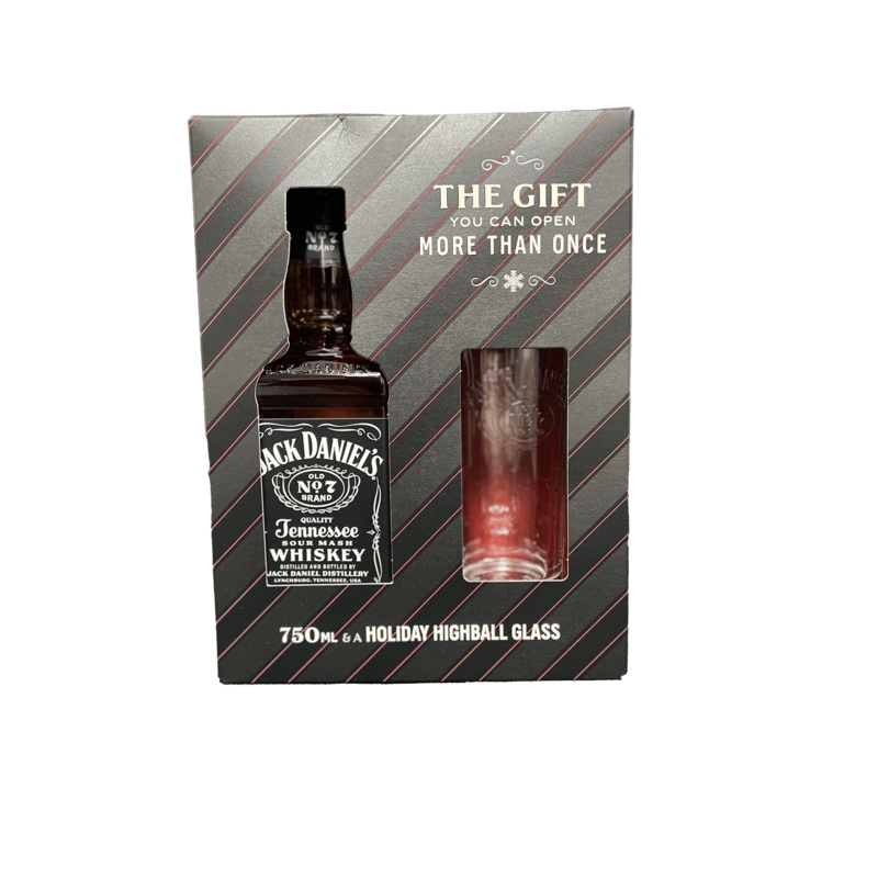Jack Daniels Black Whiskey Gift Set 750ML