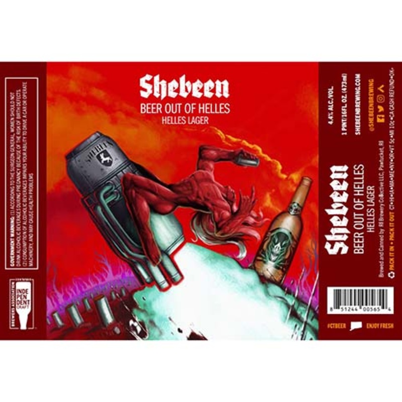 Shebeen Beer Out Of Helles 16OZ SINGLE CAN
