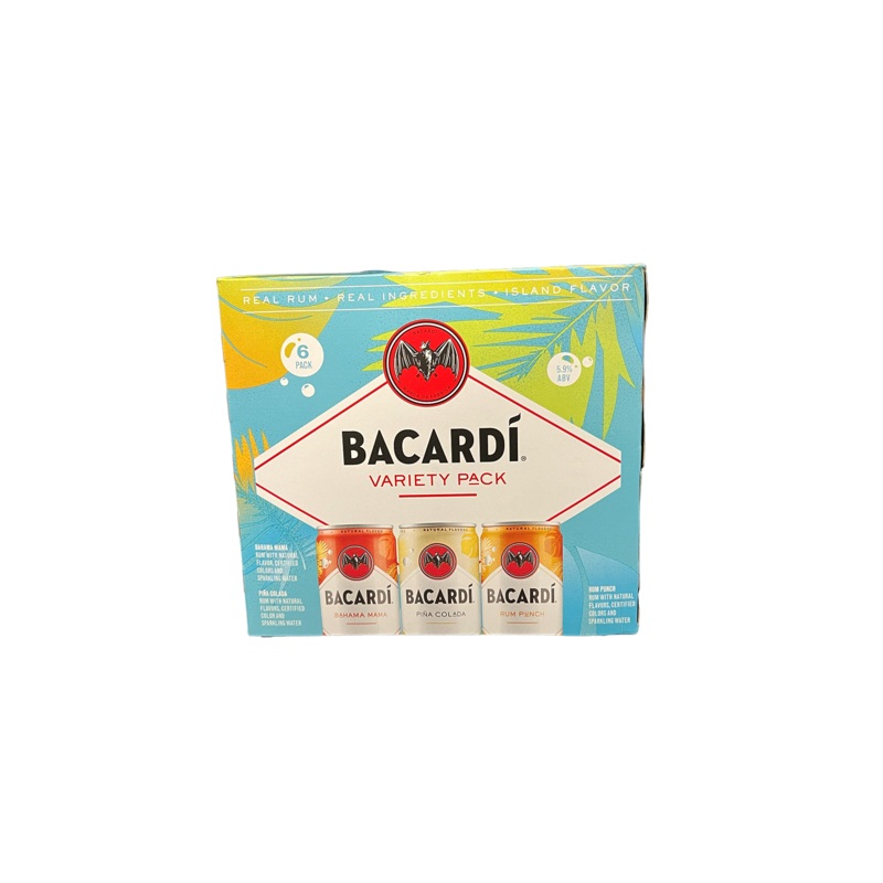 Bacardi Island Flavor Rum Variety 6 Pack Cans