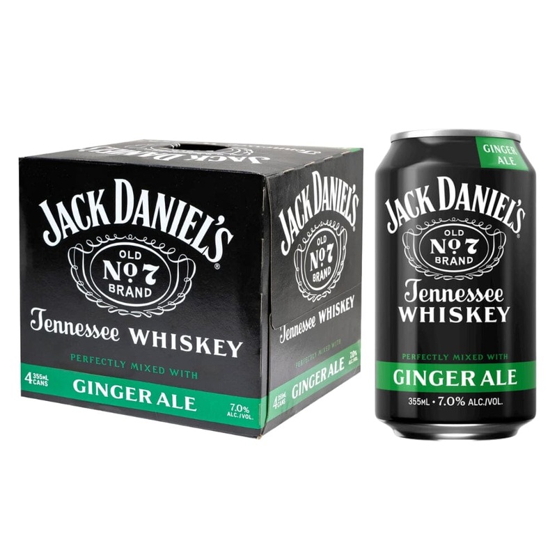 Jack Daniel’s Ginger Ale Canned Cocktail 4PK