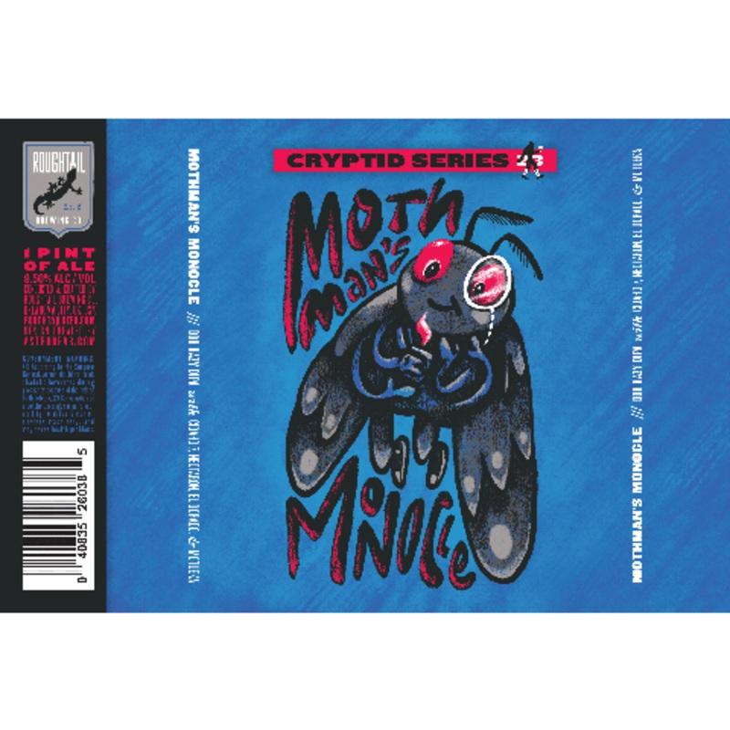Roughtail Cryptid Series Mothman’s Monocle DDH Hazy DIPA 16OZ SINGLE CAN