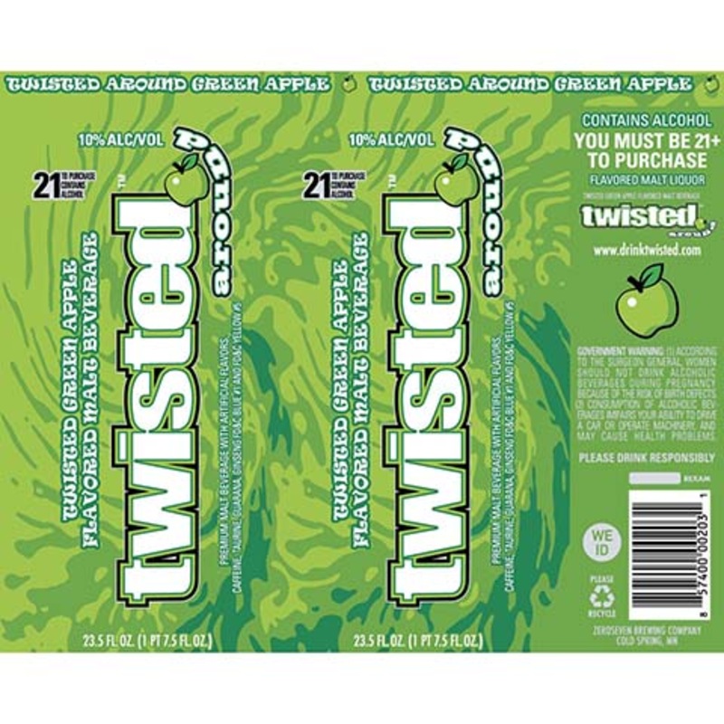 Twisted Tea Around Green Apple 23.5OZ SINGLE CAN