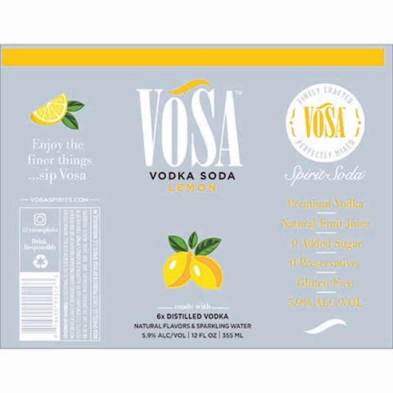Vosa Lemon 12OZ SINGLE CAN