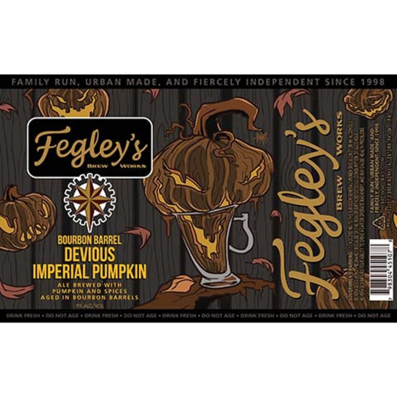 Fegley’s Bourbon Barrel Deviuos Imperial Pumpkin Ale 16OZ SINGLE CAN