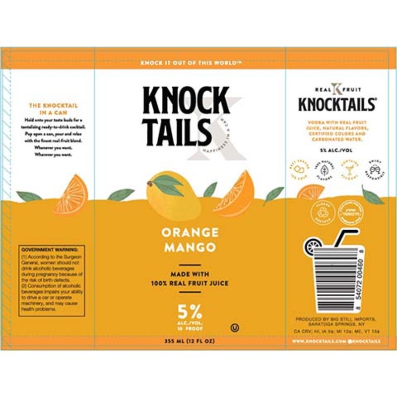 Knocktails Orange Mango 12OZ SINGLE BTL