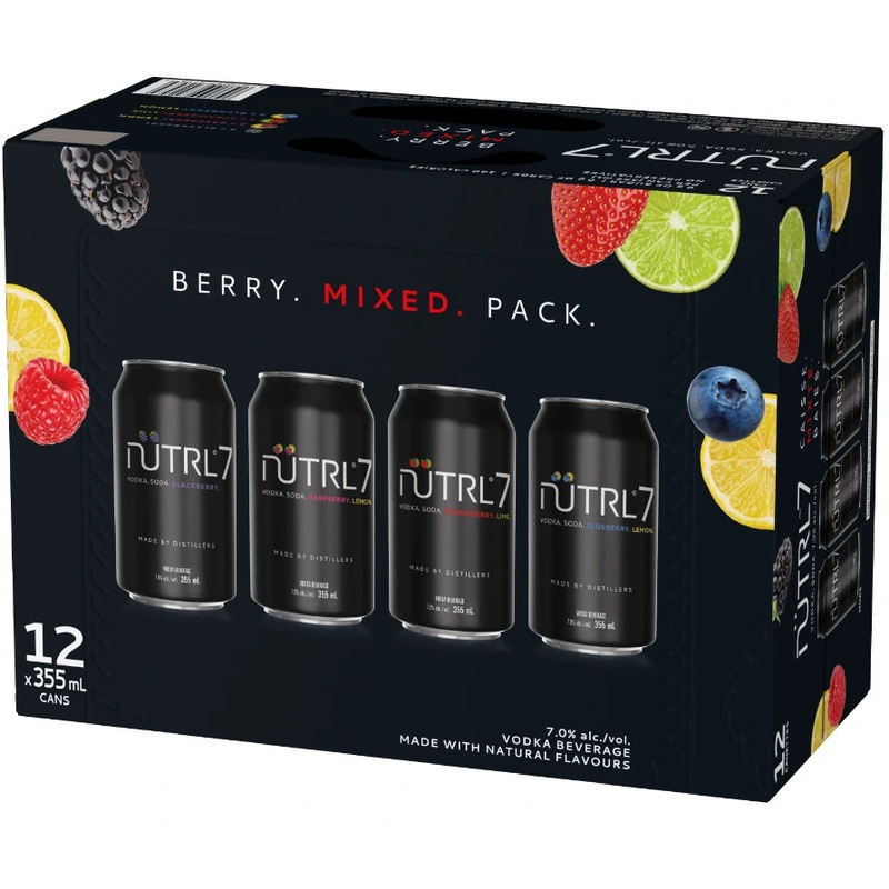 NUTRL VODKA SODA 7% BERRY MIXER 355ML 12PK CAN @ Southgate [1056111] 4260 ml