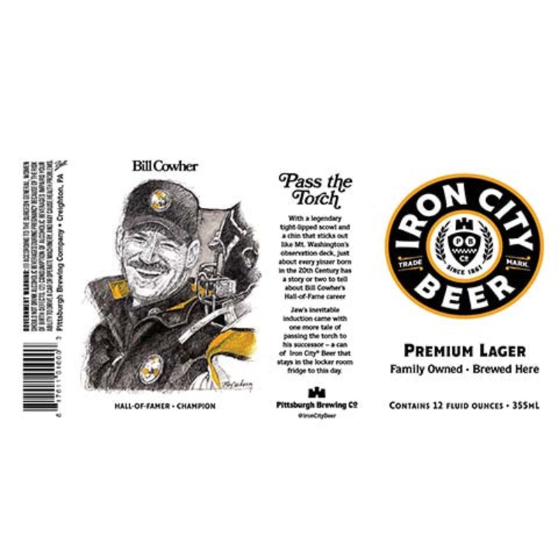 Pittsburgh Iron City Bill Cowher Lager 12OZ SINGLE CAN