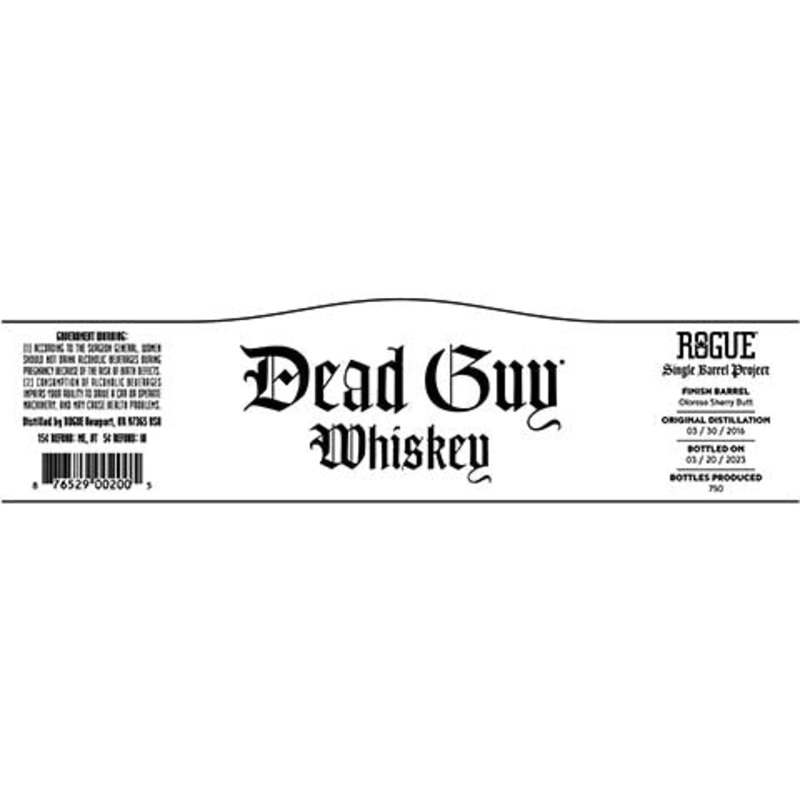 Rogue Dead Guy Oloroso Sherry Cask Finished Whiskey 750ML BTL