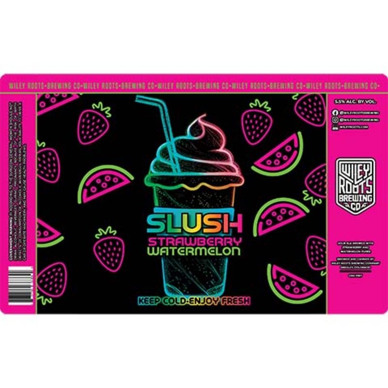 Wiley Roots Strawberry Watermelon Slush  Sour 16OZ SINGLE CAN