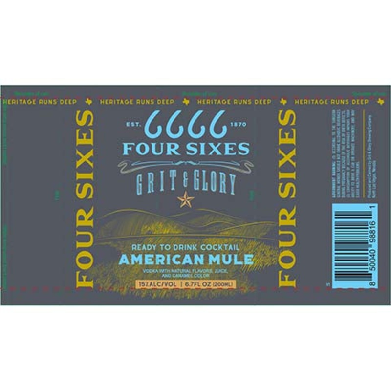 Four Sixes Grit & Glory American Mule 200ML CAN