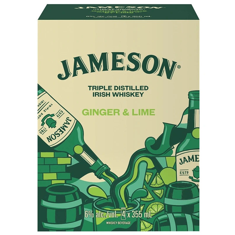 JAMESON GINGER & LIME 355ML 4PK CAN @ MacTaggart Ridge [1045199] 1420 ml