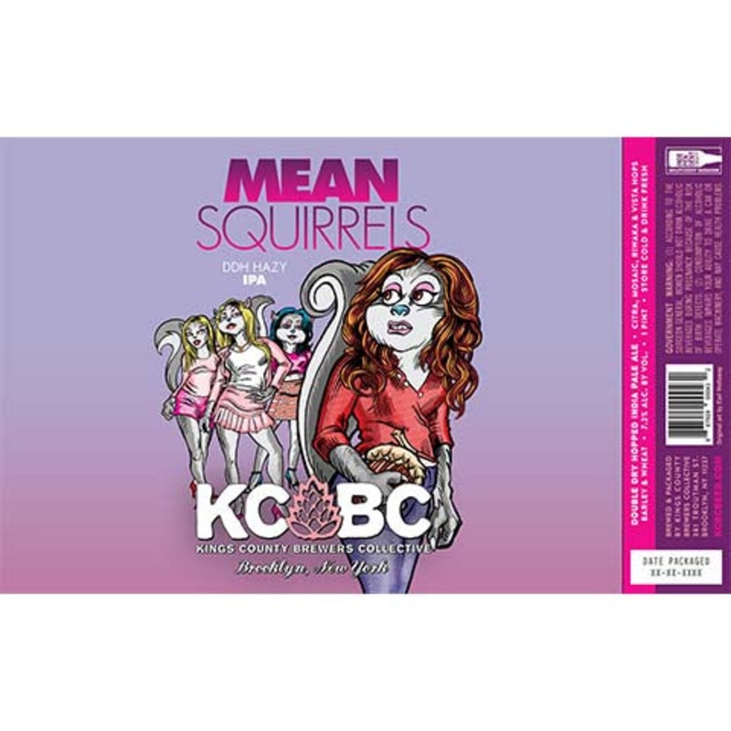 Kings County Brewers Collective Mean Squirrels DDH Hazy IPA 16OZ SINGLE CAN