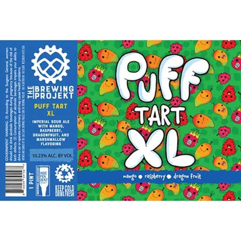 The Brewing Projekt Puff Tart XL (Mango Raspberry Dragon Fruit) 16OZ SINGLE CAN