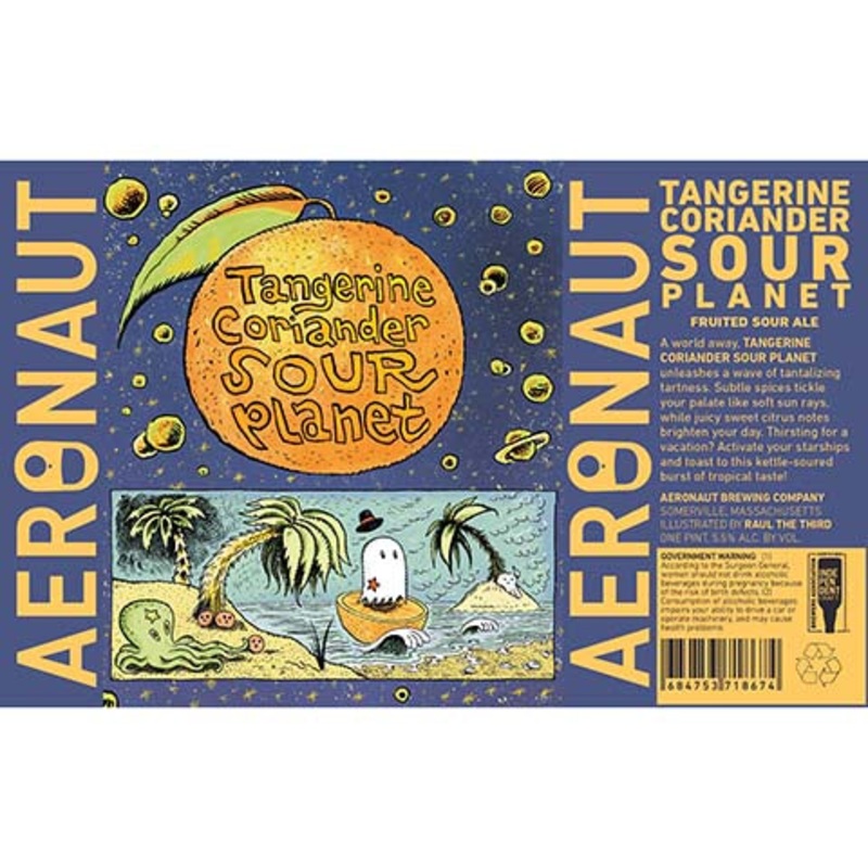 Aeronaut Tangerine Coriander Sour Planet Sour Ale 16OZ SINGLE CAN