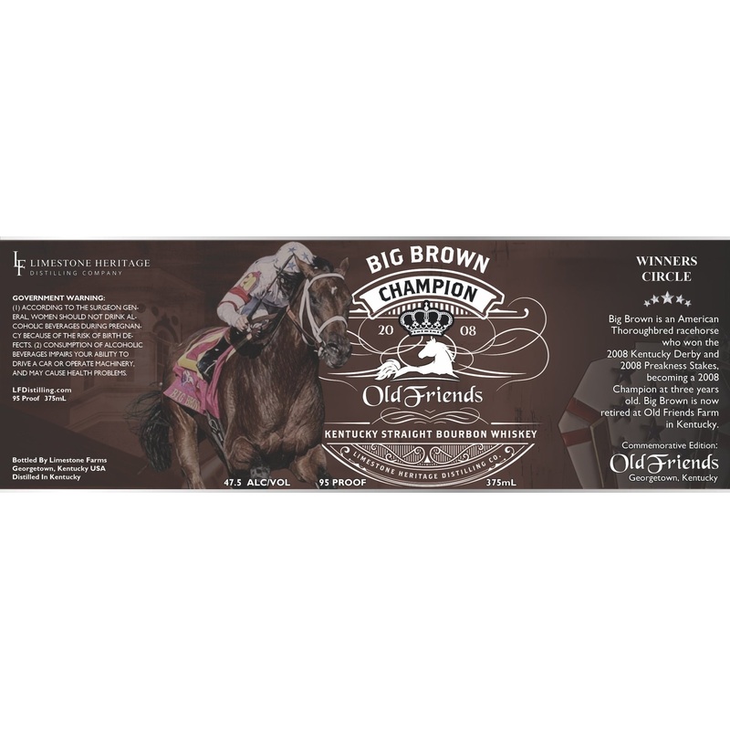 Big Brown Champion Old Friends Kentucky Straight Bourbon Whiskey