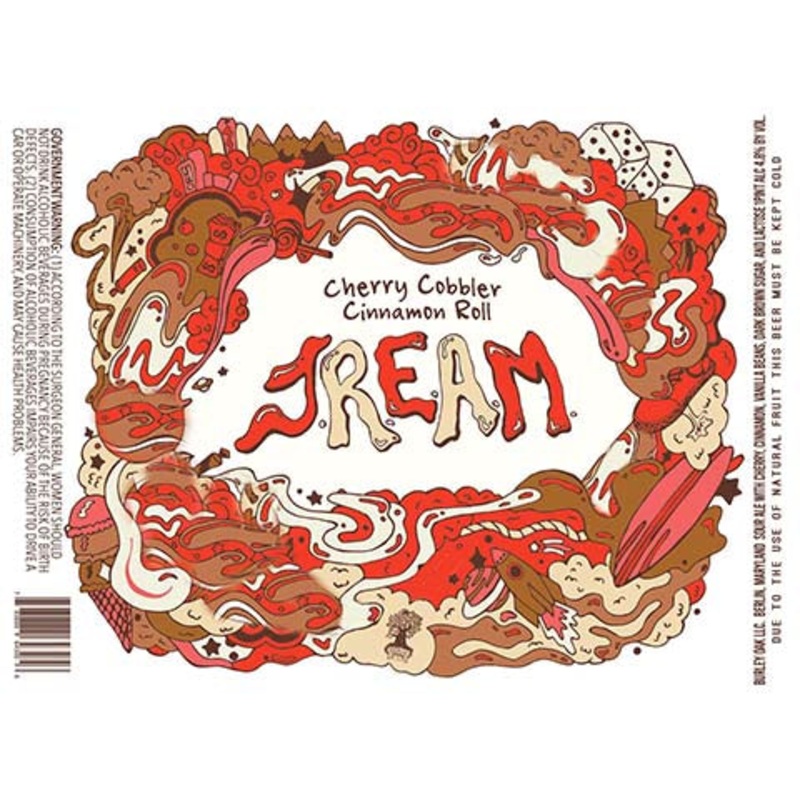 Burley Oak Cherry Cobbler Cinnamon Roll JREAM Sour Ale 16OZ SINGLE CAN