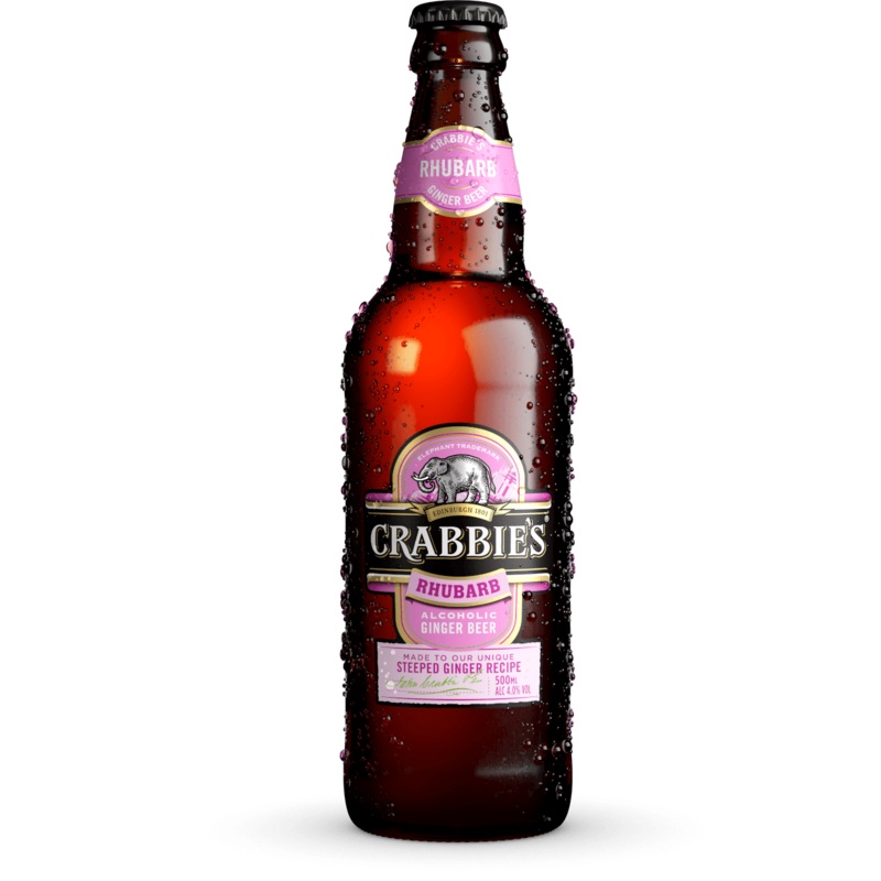 CRABBIE’S RHUBARB ALCOHOLIC GINGER BEER SINGLE BOTTLE