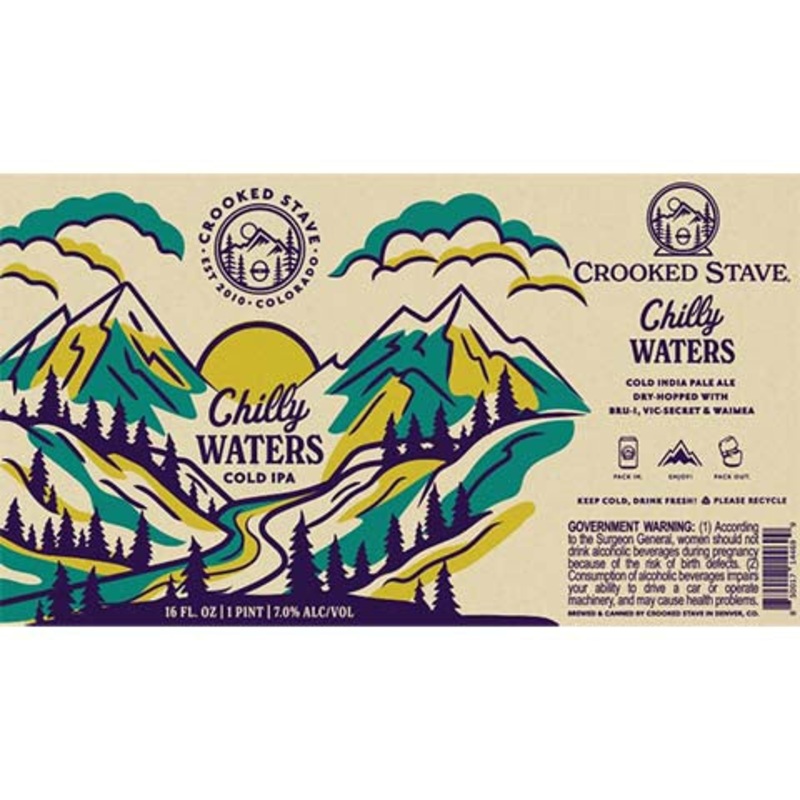 Crooked Stave Chilly Waters Cold IPA 16OZ SINGLE CAN