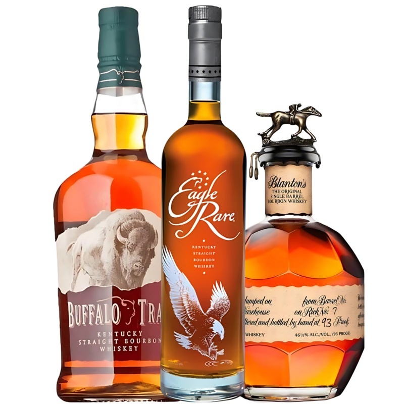 Masterpiece Bourbon Trio Bundle – Eagle Rare, Blanton’s Original, Buffalo Trace