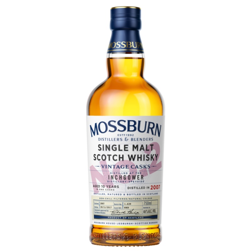MOSSBURN SINGLE MALT SCOTCH INCHGOWER DISTILLERY VINTAGE CASKS NO. 2 10 YR 92 750ML 750ML