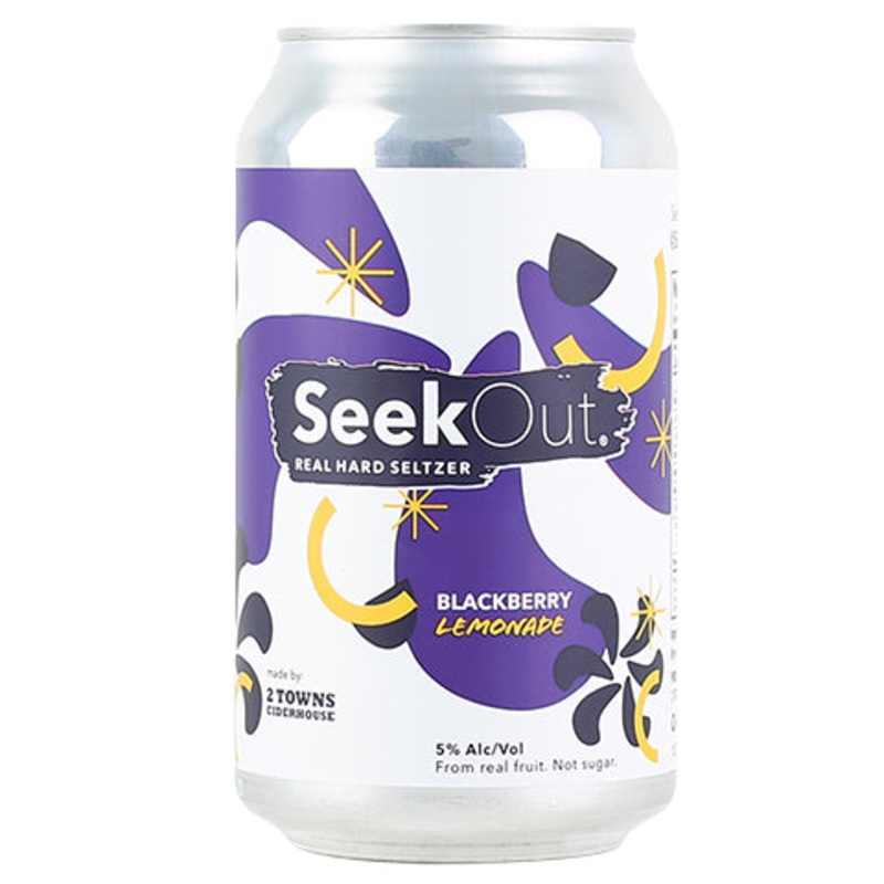 2 Towns SeekOut – Blackberry Lemonade Seltzer 12OZ SINGLE CAN