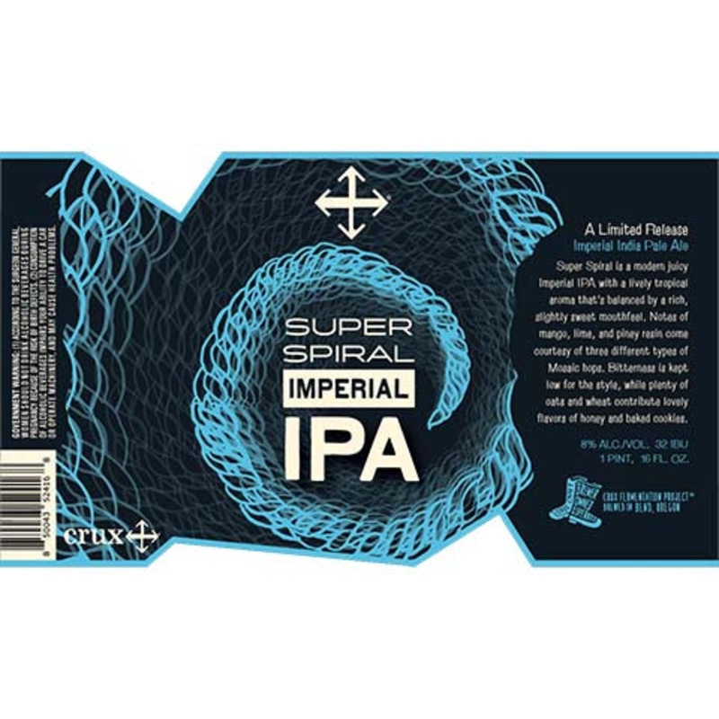Crux Super Spiral Imperial IPA 16OZ SINGLE CAN
