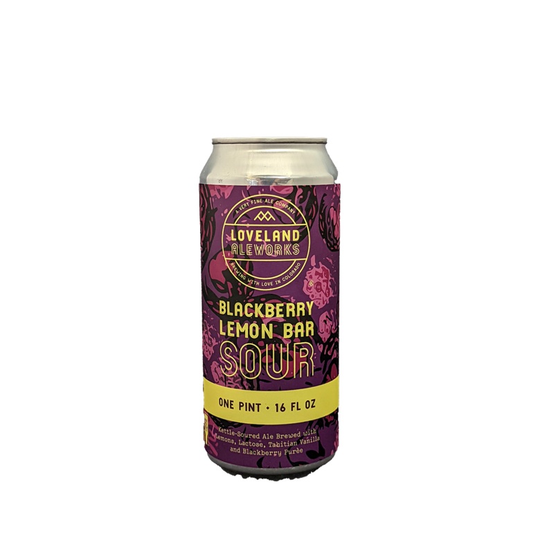 Loveland Aleworks Blackberry Lemon Bar Sour 4 Pack