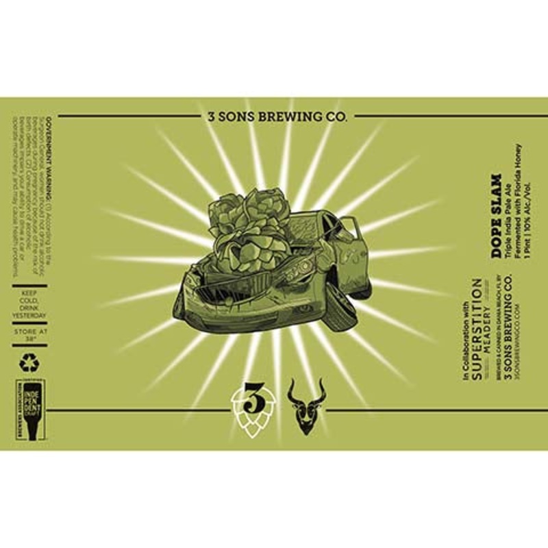 3 Sons Dope Slam TIPA 16OZ SINGLE CAN