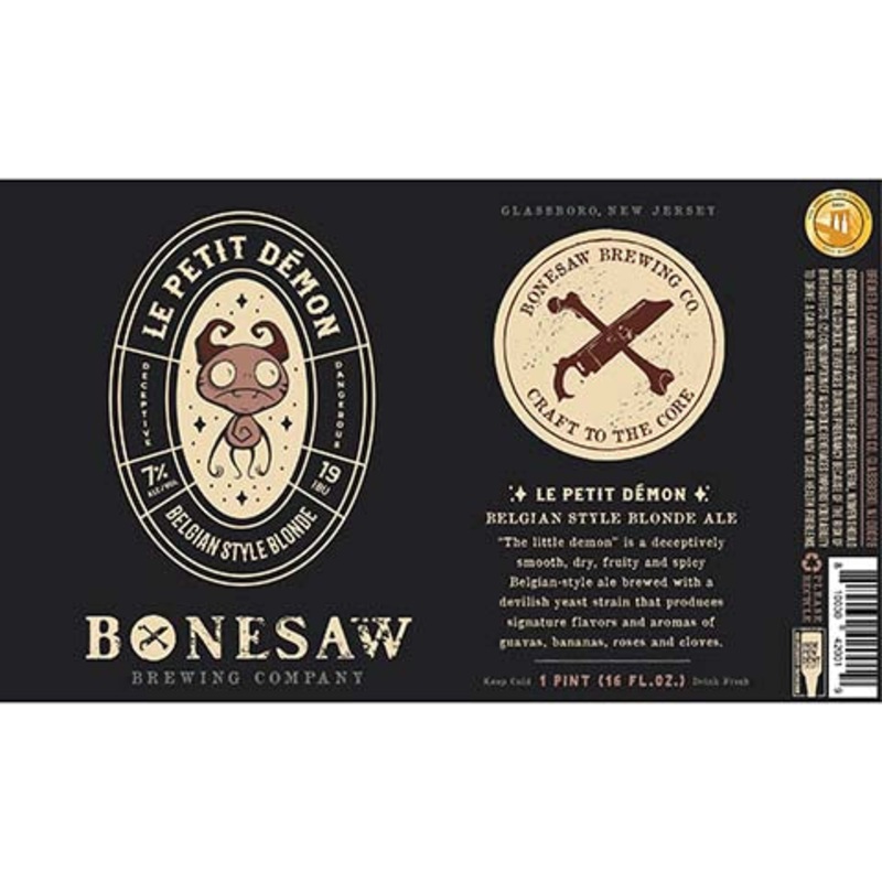 Bonesaw Le Petit Demon Belgian Blonde Ale 16OZ SINGLE CAN