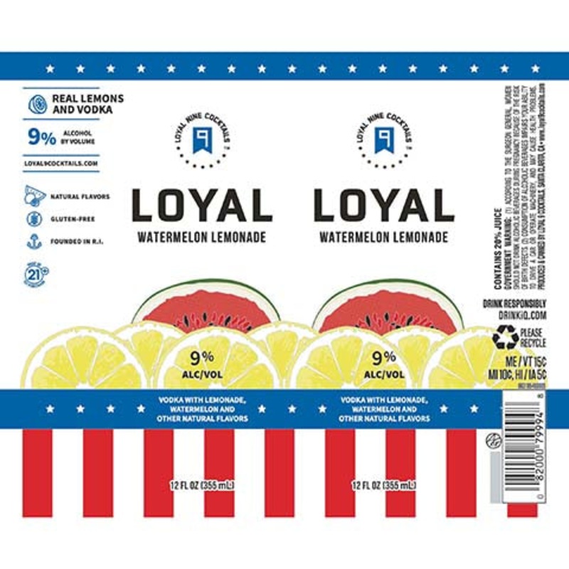 Loyal Nine Loyal Watermelon Lemonade 12OZ SINGLE CAN