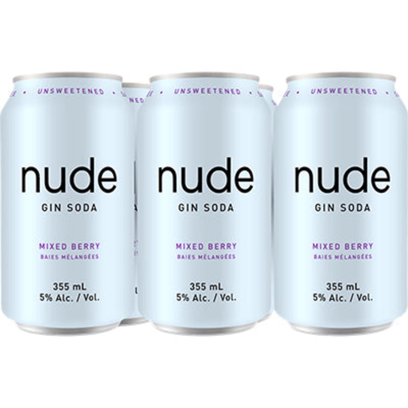 NUDE GIN SODA – MIXED BERRY