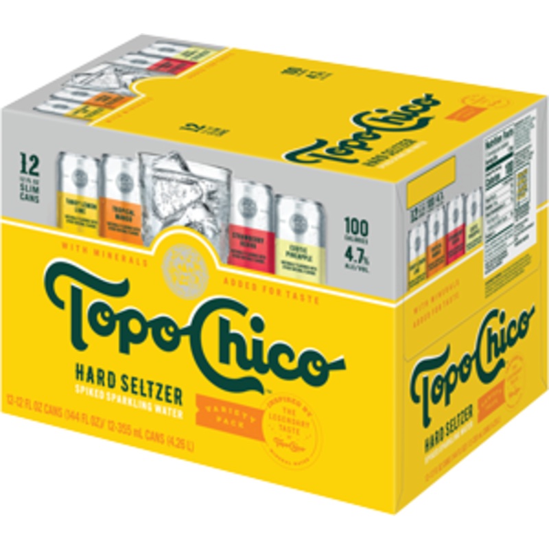 Topo Chico Hard Seltzer Variety Pack 24 – 12oz Loose Cans