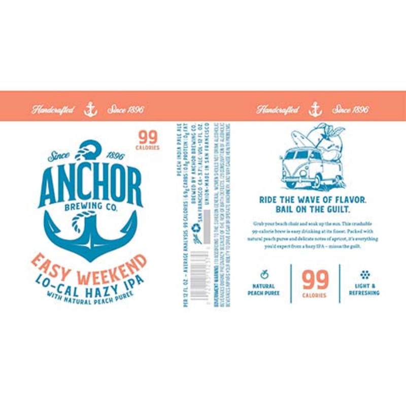 Anchor Easy Weekend Lo-Cal Hazy IPA 12OZ SINGLE CAN
