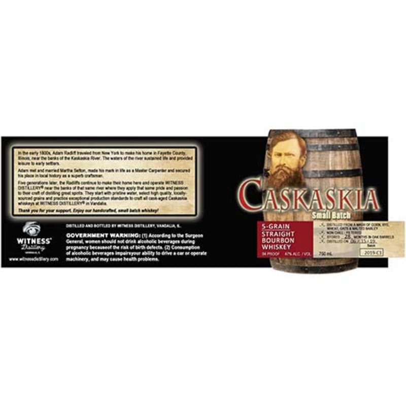 Caskaskia Small Batch S-Grain Straight Bourbon Whiskey 750ML BTL