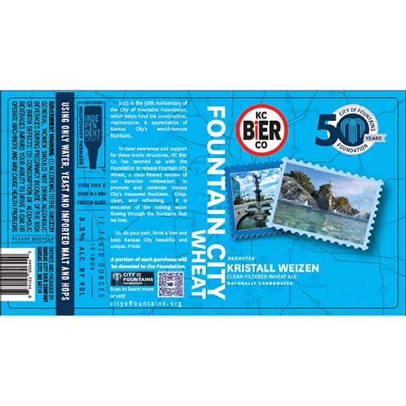 KC Bier Fountain City Wheat 12OZ SINGLE BTL