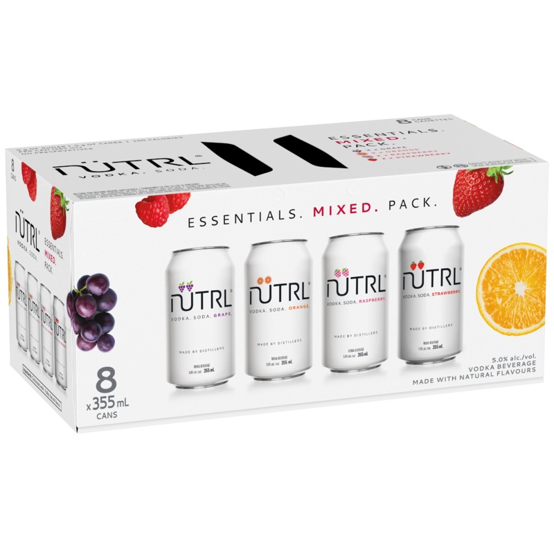 NUTRL VODKA SODA MIXER 355ML 8PK CAN @ Signal Hill [1056110] 2840 ml